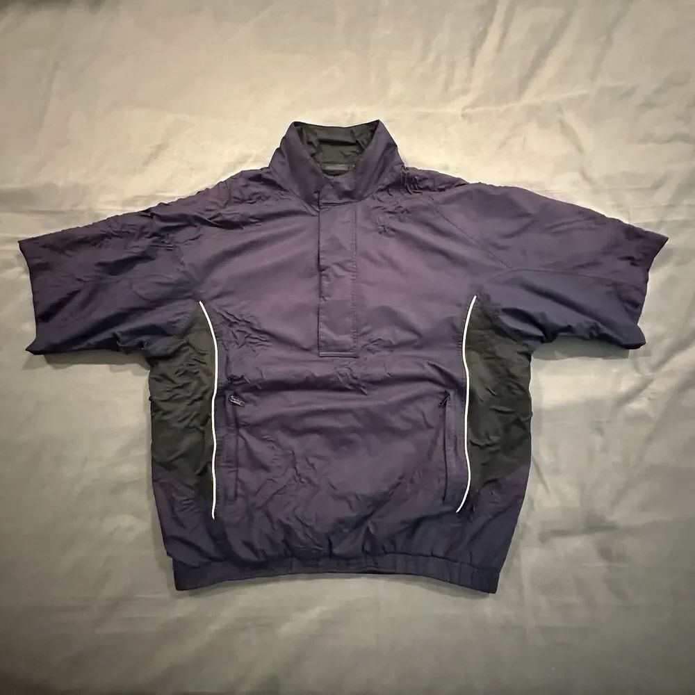 FootJoy DryJoys Jacket Mens L Short Sleeve Golf Waterproof Windbreaker Faded
